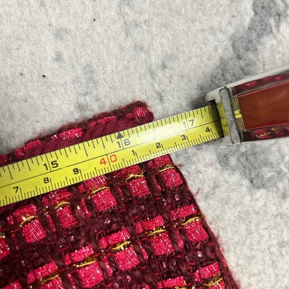 Tory Burch Victory Tweed Pencil Skirt in Dark Plum - 10​ - Picture 12 of 12